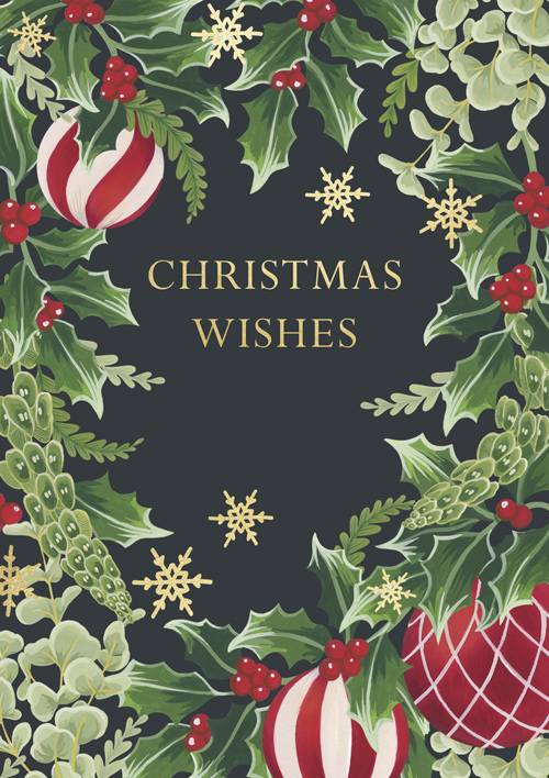 Cath Tate - Christmas Wishes - Christmas Card