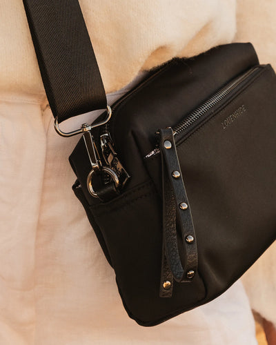 Louenhide Rowie Nylon Crossbody Bag - Black