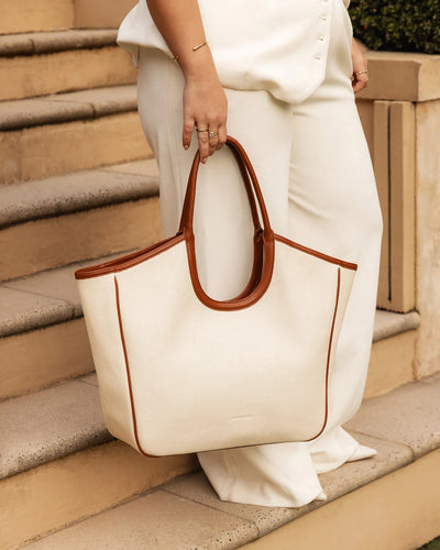 Louenhide Alexandra Tote Bag - Canvas/Tan