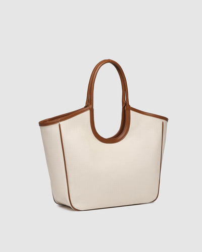 Louenhide Alexandra Tote Bag - Canvas/Tan