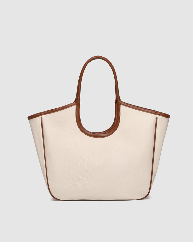 Louenhide Alexandra Tote Bag - Canvas/Tan