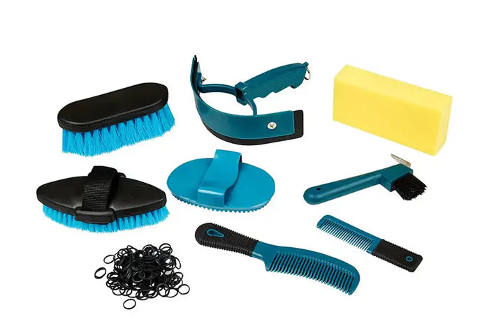 Kincade 9 Piece Grooming Kit - Teal