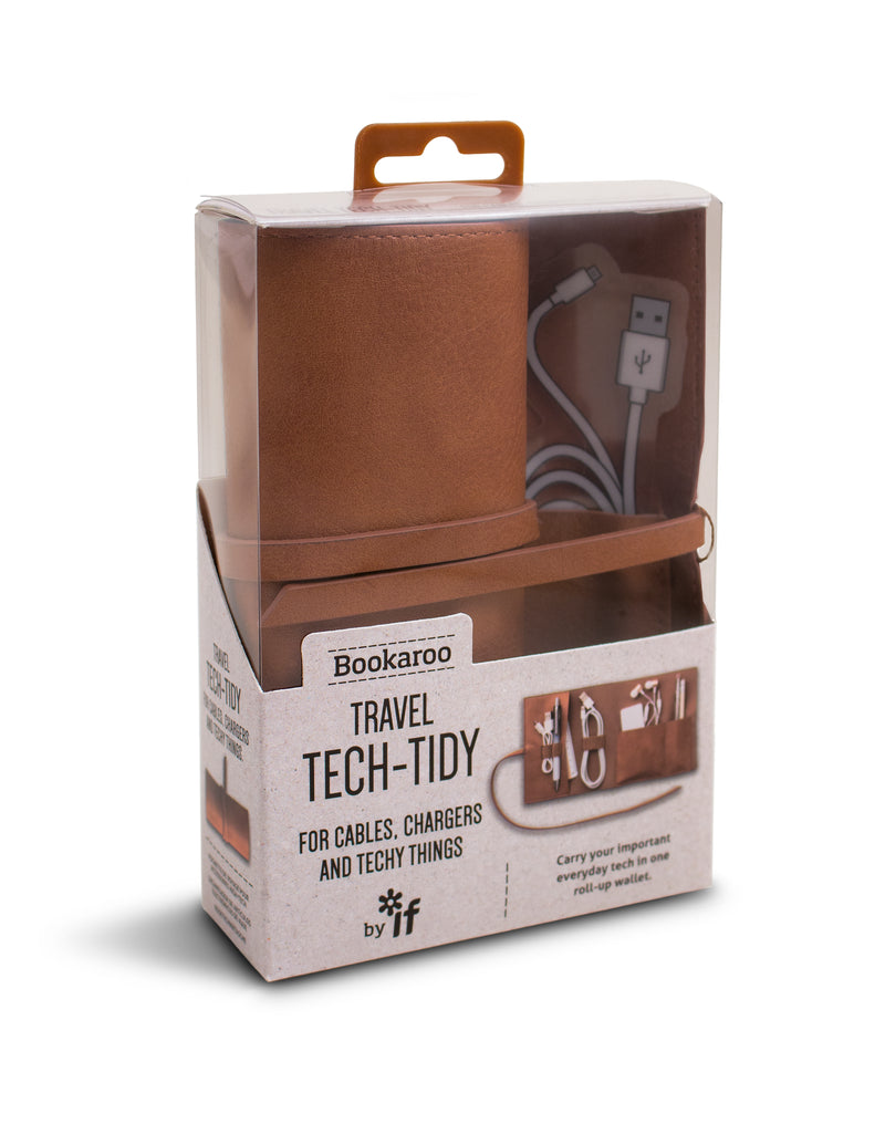 Bookaroo Travel Tech Tidy - Brown