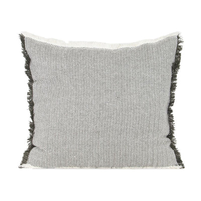 Heavy Herringbone Cushion - 60 x 60cm - Burnt Olive