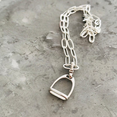 Twigg HOY Sterling Necklace Fine Paperclip Chain