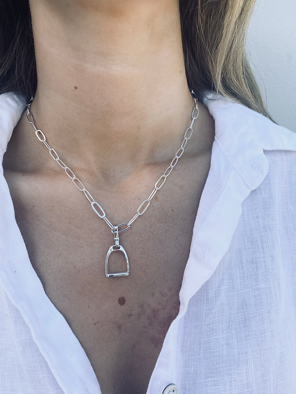 Twigg HOY Sterling Necklace Fine Paperclip Chain