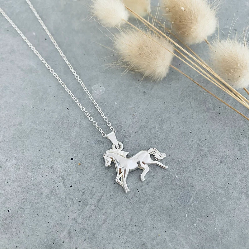 Twigg Horse Necklace - Silver