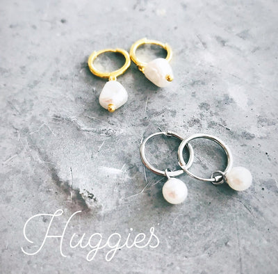 Twigg Pearl Huggies Sleeper Earrings
