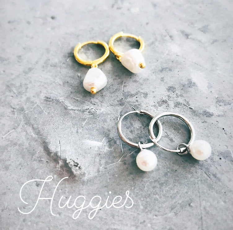 Twigg Pearl Huggies Sleeper Earrings
