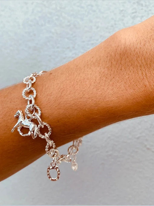 Twigg Sterling Silver Charm Bracelet