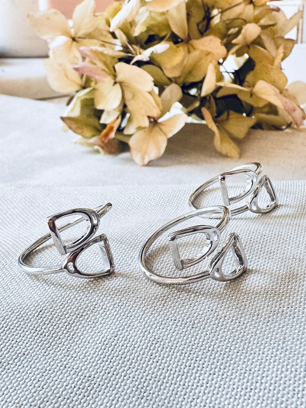 Twigg Stirling Silver Stirrup Ring
