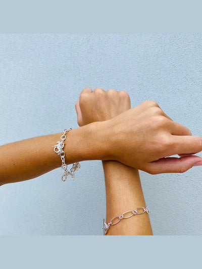 Twigg Sterling Silver Charm Bracelet