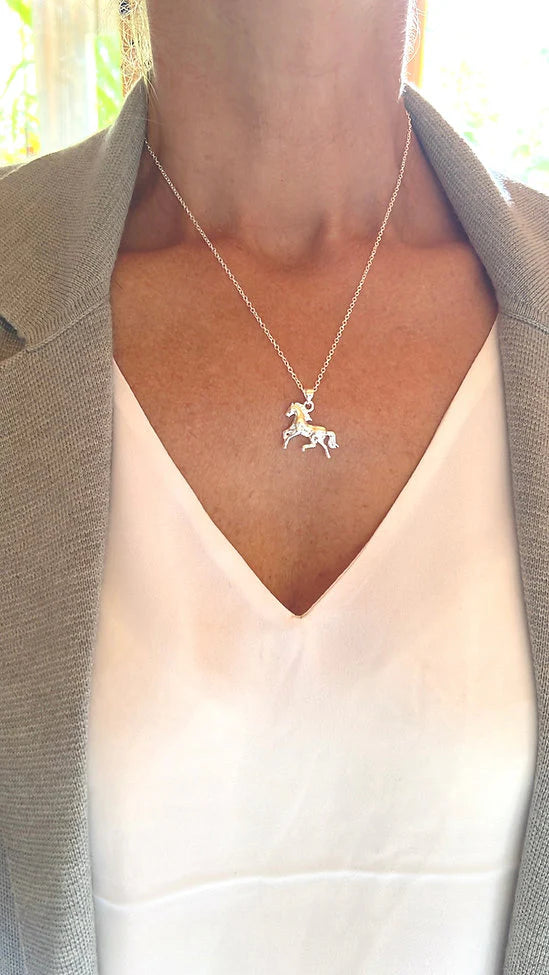 Twigg Horse Necklace - Silver