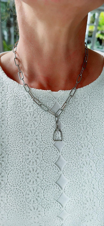 Twigg HOY Sterling Necklace Fine Paperclip Chain