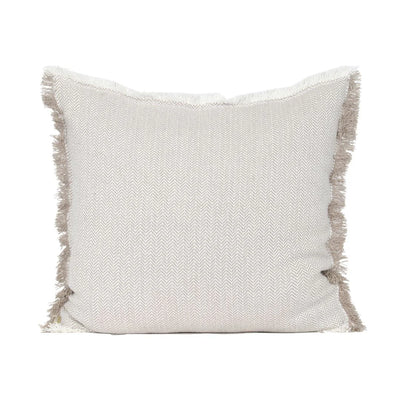 Heavy Herringbone Cushion - 60 x 60cm - Taupe