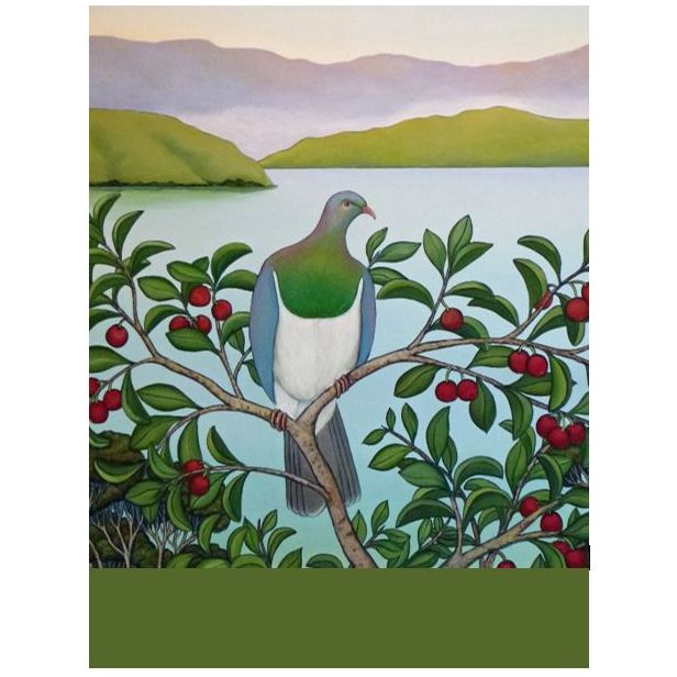 Clare Reilly - Kereru At Waters Edge - Mini Notepad
