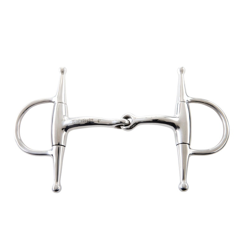 Korsteel Stainless Steel Jointed Full Cheek Eggbutt Snaffle Bit