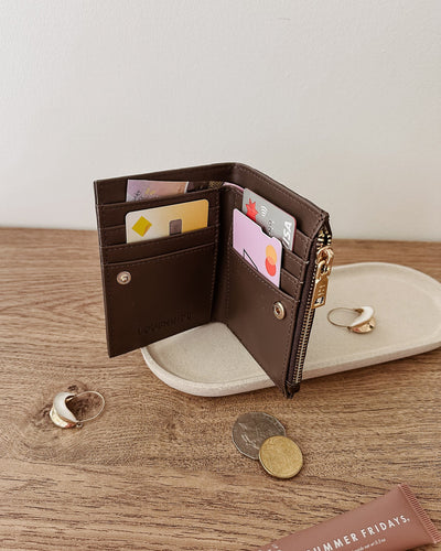 Louenhide Lily Woven Wallet - Chocolate