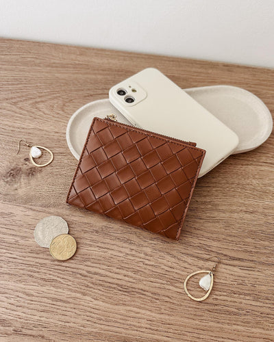 Louenhide Lily Woven Wallet - Tan
