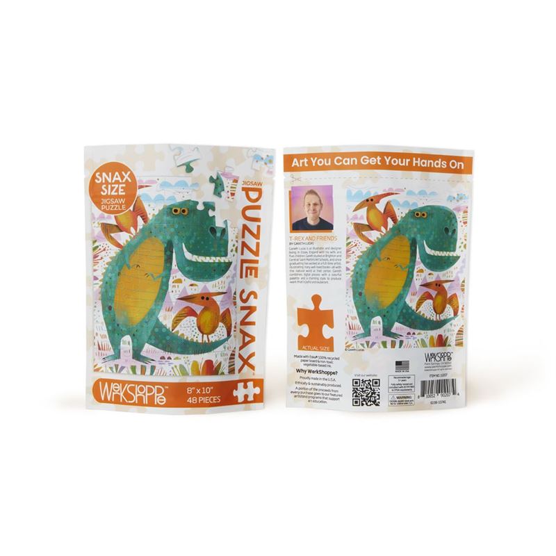 WerkShoppe - T Rex & Friends 48 Pce - Puzzle Snax