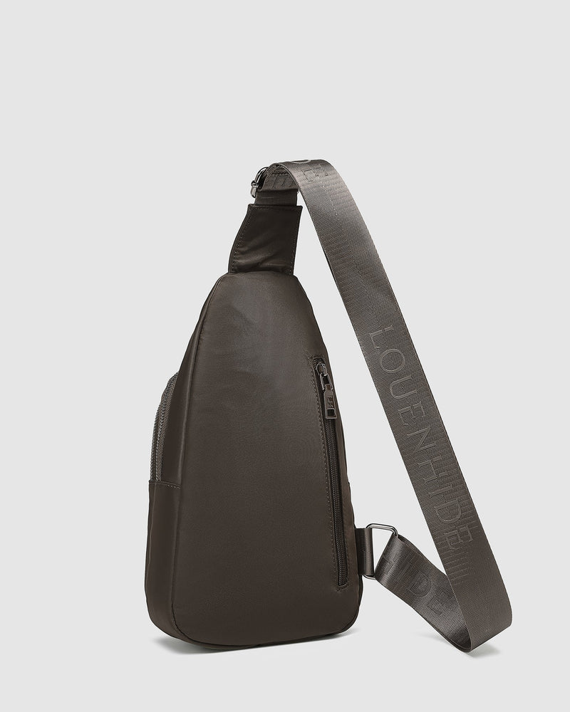 Louenhide Boyd Nylon Sling Bag - Chocolate