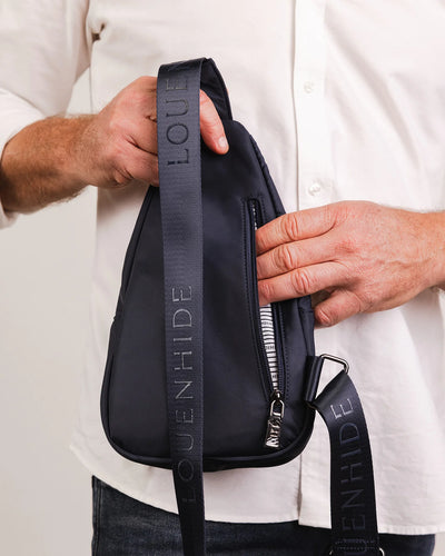 Louenhide Boyd Nylon Sling Bag - Navy