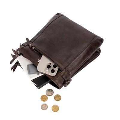 Greenwood Leather Isalie Shoulder Bag - Brown