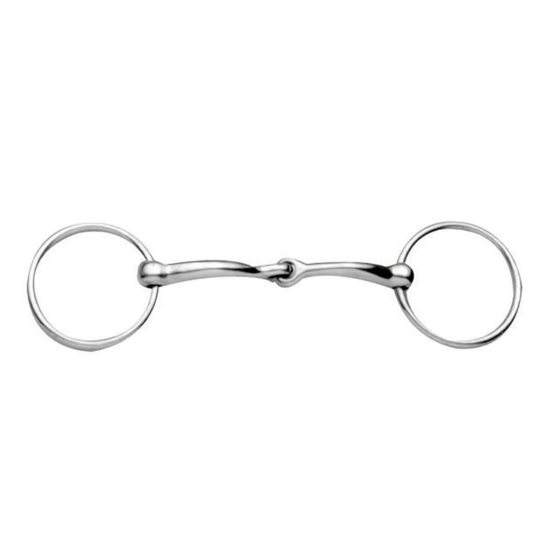 Korsteel Stainless Steel Jointed Loose Ring Snaffle Bit