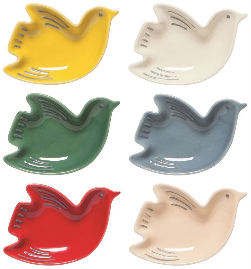 Now Designs - Bird Shape Set of 6 - Pinch Bowls