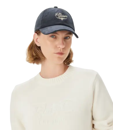 RMW Script Longhorn Cord Cap - Slate