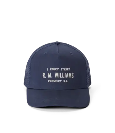 RMW Stencil Trucker Cap - Navy
