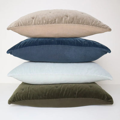 Mason Bee Velvet Cushion - 60 x 60cm - Stone
