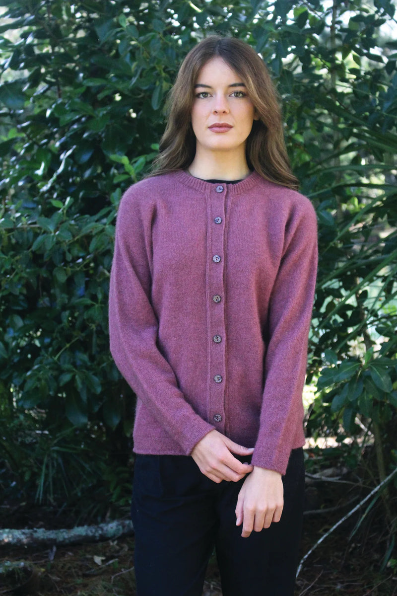 Lothlorian Possum Merino Plain Button Cardigan