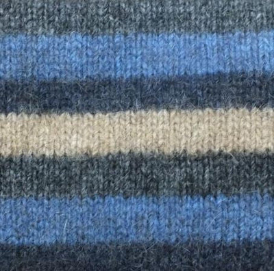 Lothlorian Possum Merino Socks Multi Stripe