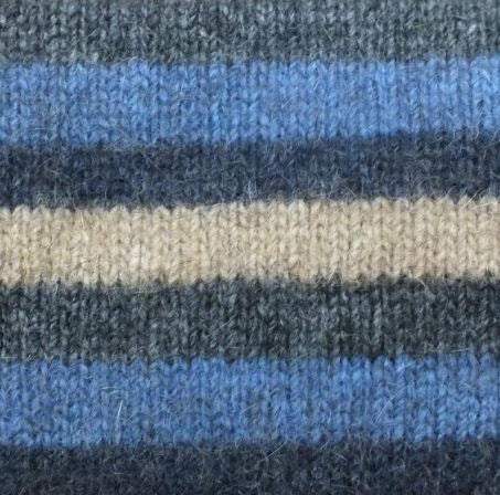 Lothlorian Possum Merino Socks Multi Stripe