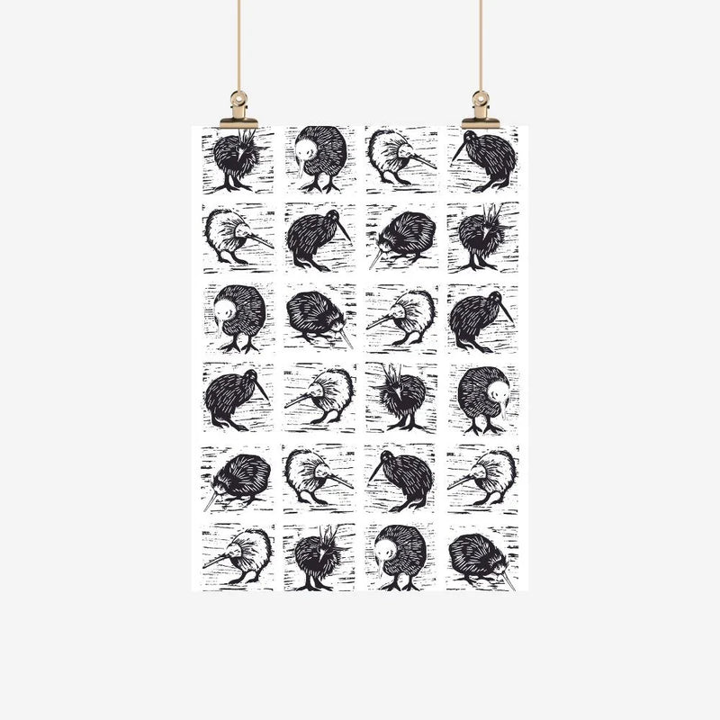 Kathryn Furniss - Tea Towel - The Kiwi