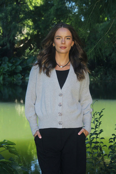 Lothlorian Alpaca Enclave Cardigan - Dove