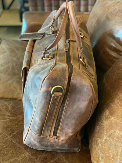 Baron Backroad NZ Stockman Leather Travel Bag
