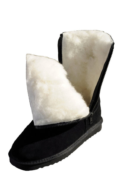 Mi Woollies Ahuriri Black Zipped Ugg Boot