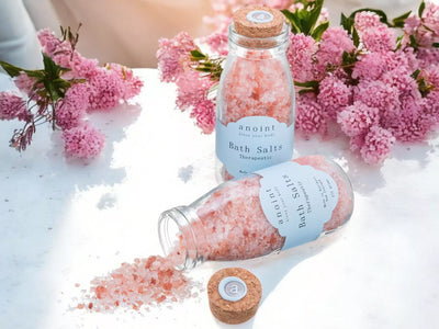 Anoint Pink Bath Salts Bottle