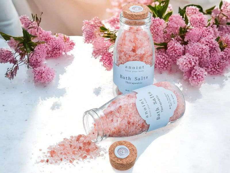 Anoint Pink Bath Salts Bottle