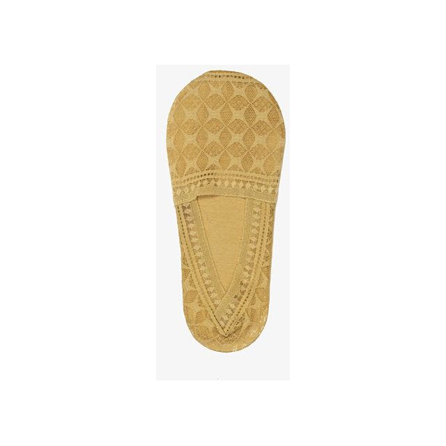 Antler Lace Sockette Mustard