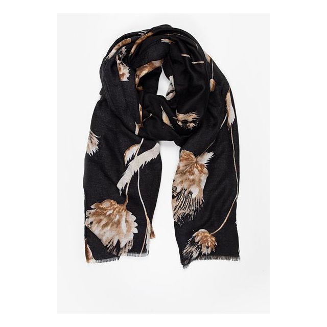 Antler Scotch Thistle & Gold Foil Scarf