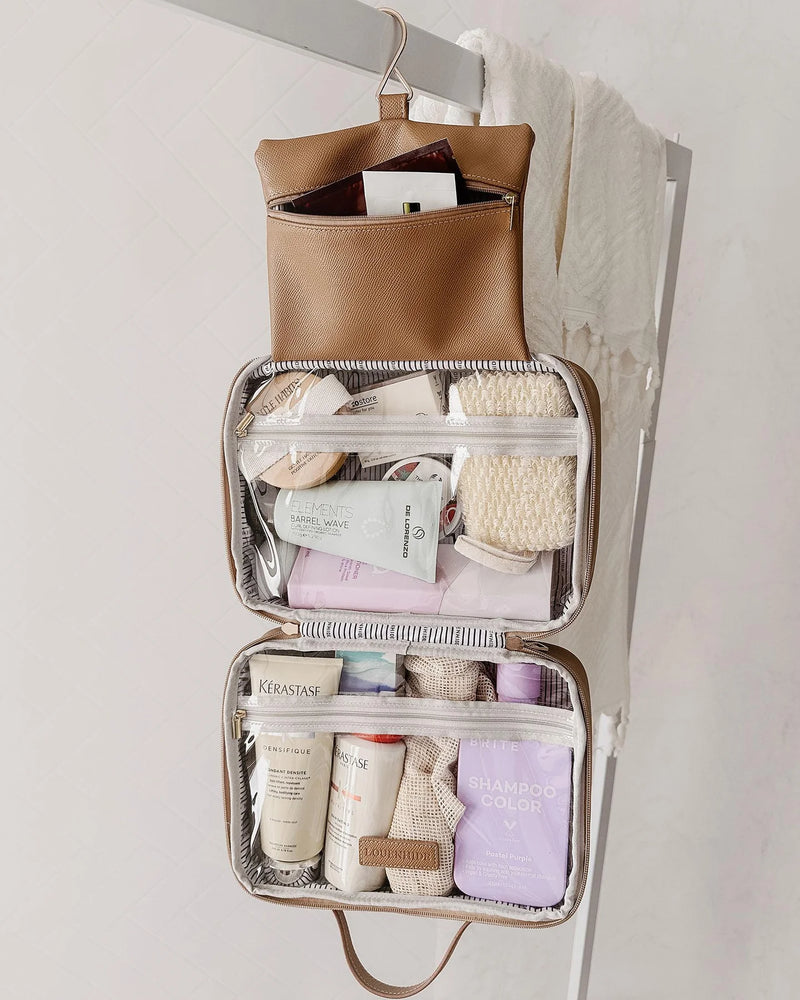Louenhide Baby Emma Brianna Cosmetic Bag Set - Camel Stripe