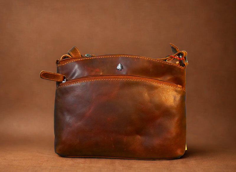 Greenwood Leather Shoulder Bag - Sandal