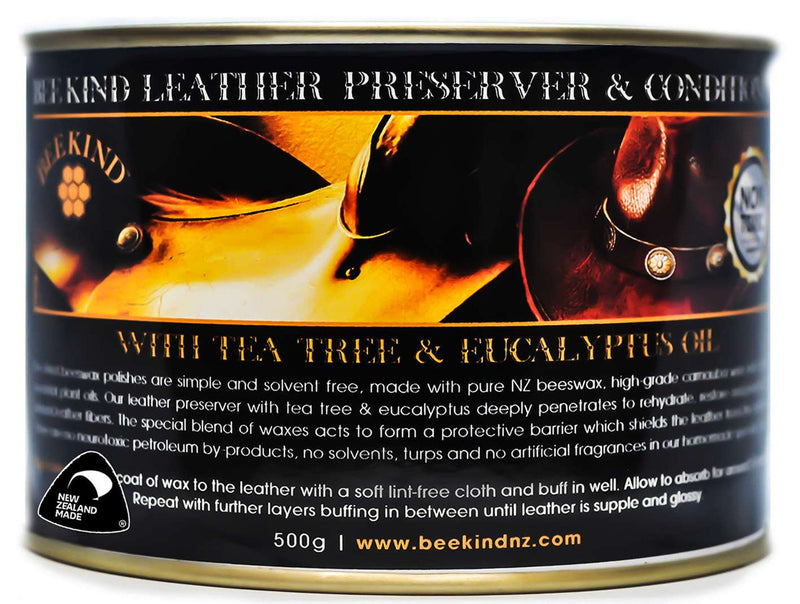 Bee Kind - Leather Preserver with Tea Tree and Eucalyptus 500g
