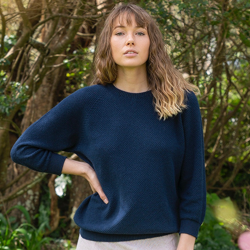 Lothlorian Cotton Plus Merino Penny Textured Jumper