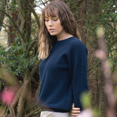 Lothlorian Cotton Plus Merino Penny Textured Jumper