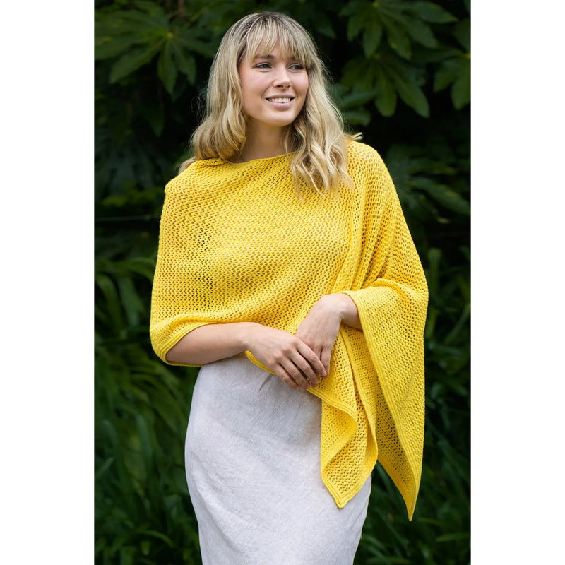 Lothlorian Cotton Plus Merino Mesh Poncho