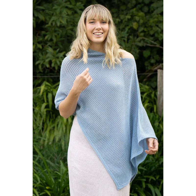 Lothlorian Cotton Plus Merino Mesh Poncho